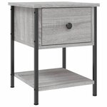 vidaXL Tables de chevet 2 Pièces sonoma gris 34x35 5x45cm bois ingénierie