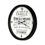 Horloge en plastique la vie en famille