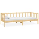 vidaXL Lit de repos avec matelas 90x200 cm Bois de pin massif