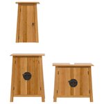 vidaXL Ensemble de meubles de salle de bain 3 Pièces bois de pin massif