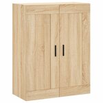 vidaXL Buffet haut Chêne sonoma 69 5x34x180 cm Bois d'ingénierie