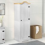 vidaXL Armoires avec étagère Blanc 55 x 52 x 170 cm Pin massif