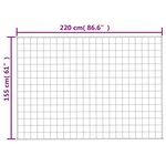 vidaXL Couverture lestée Bleu 155x220 cm 11 kg Tissu