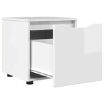 vidaXL Cabinet de salle de bain Blanc brillant 40 5 x 40 x 44 cm