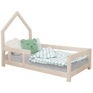 Lit cabane enfant POPPI 120 x 190 beige 2