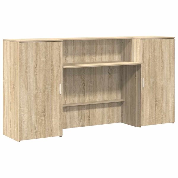 vidaXL Bureau réception chêne sonoma 200x50x103 5 cm bois d'ingénierie