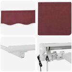 vidaXL Cadre d'auvent Bordeaux 250 x 200 cm