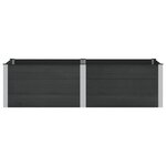 vidaXL Jardinière surélevée Noir 200 x 100 x 54 cm