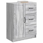 vidaXL Buffet Sonoma gris 66 x 34 5 x 87 cm Bois d'ingénierie