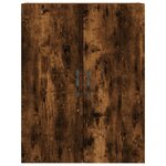 vidaXL Buffet haut Chêne fumé 69 5x34x180 cm Bois d'ingénierie