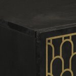 vidaXL Buffet 60x33x100 cm bois de manguier massif