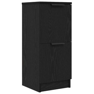 vidaXL Buffet Chêne noir 30 x 30 x 70 cm Bois d'ingénierie