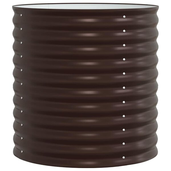 vidaXL Lit surélevé Marron 80 x 80 x 81 cm Acier