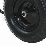 vidaXL Brouette Argent et noir 137 x 60 x 65 5 cm Acier galvanisé