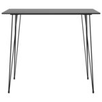 vidaXL Ensemble de bar 5 Pièces Noir