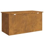 vidaXL Boîte de Rangement Extérieure Marron 100 x 50.5 x 50 cm