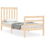 vidaXL Cadre de lit sans matelas bois massif