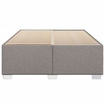 vidaXL Cadre de lit sans matelas taupe 140x190 cm tissu