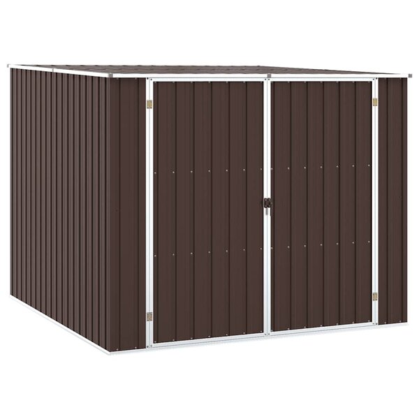 vidaXL Abri de jardin Marrron 195x198x159 cm Acier galvanisé