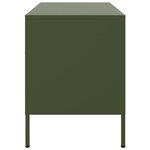 vidaXL Meubles TV 2 Pièces vert olive 68x39x50 5 cm acier