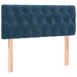 vidaXL Sommier à lattes de lit avec matelas LED bleu foncé 120x190 cm