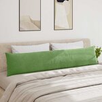 vidaXL Coussins de canapé 2 Pièces Vert clair 200 x 40 cm