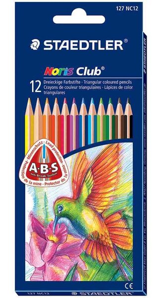 étui de 12 crayons de couleur NORIS CLUB triplus STAEDTLER