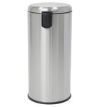 Poubelle de cuisine à pédale urban argent acier inoxydable 30 l