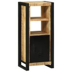 vidaXL Ensemble de mobilier de salle de bain avec étagère avec stockage avec porte 4 Pièces
