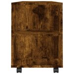 vidaXL Meuble TV chêne fumé 102x34 5x43 cm bois d'ingénierie