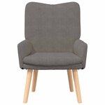 vidaXL Fauteuil relaxant Gris clair 63 x 67 x 94 cm tissu