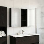 vidaXL Ensemble de Meubles de Salle de Bain 3 Pièces 80 x 10 5 x 50 cm
