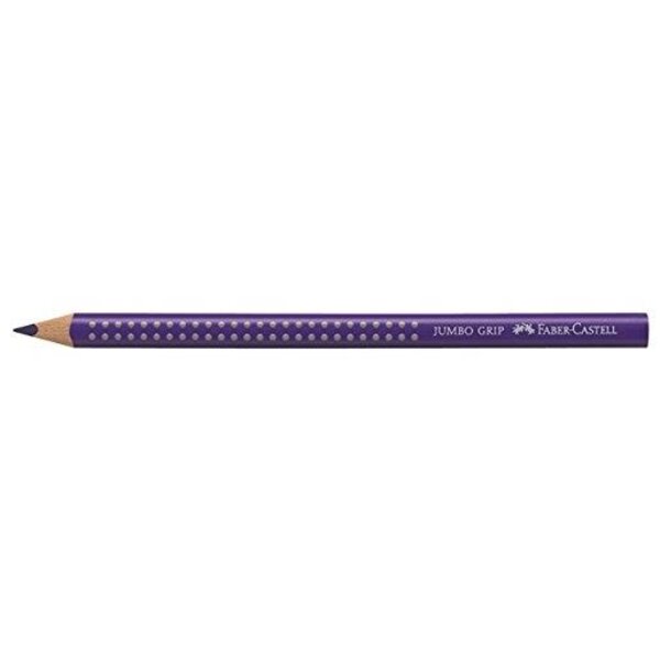 Crayon de Couleur JUMBO GRIP Mine 3,8 mm Triangulaire Mauve FABER-CASTELL