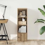 vidaXL Bibliothèque chêne artisanal 31x24x102 cm bois d'ingénierie