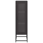 vidaXL Buffet haut noir 36x39x123 cm acier laminé à froid