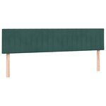 vidaXL Sommier à lattes de lit et matelas vert foncé 180x220cm velours