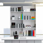 Exacompta Set tiroirs bureau Plus Big-Box Black Office 5 tiroirs Blanc