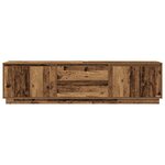 vidaXL Meuble TV avec éclairage LED vieux bois 193 5x41x50 cm