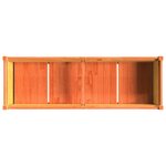 vidaXL Jardinière cire marron 150x50x70 cm bois de pin massif