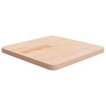 vidaXL Dessus de table carré 40x40x2 5 cm Bois chêne massif non traité