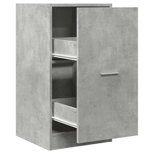 vidaXL Armoire d'apothicaire gris béton 40x41x77 5cm bois d'ingénierie
