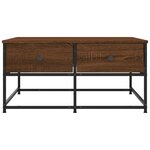 vidaXL Table basse chêne marron 80x80x40 cm bois d'ingénierie