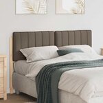 vidaXL Tête de lit capitonnée Marron et Taupe 135 cm Pin massif