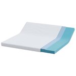 vidaXL Matelas Blanc 180 x 200 cm Mousse à mémoire de gel