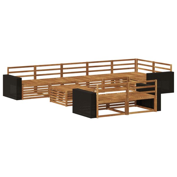 vidaXL Ensemble de canapés d'extérieur 9 pc