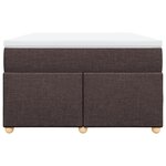 vidaXL Sommier à lattes de lit avec matelas Marron foncé 120x200 cm