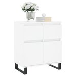 vidaXL Buffet Blanc 60x35x70 cm Bois d'ingénierie