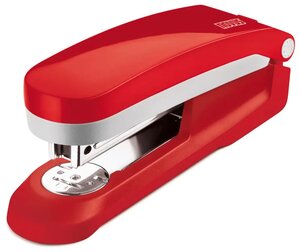 Agrafeuse Novus Evolution E 25 + Boite de 200 Agrafes 24h/24 et 6j/7 - Jusqu'à 25 Feuilles - Agrafage Fermé  Ouvert et Cloué - Coloris Rouge