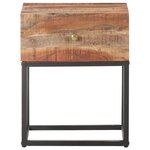 vidaXL Table de chevet 40x30x50 cm Bois d'acacia brut