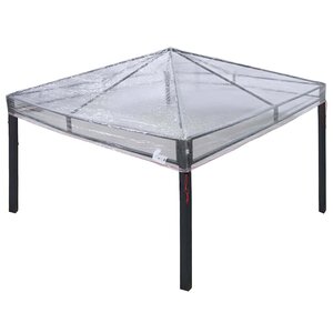 vidaXL Remplacement de housse de gazebo Transparent 3 x 3 m PVC